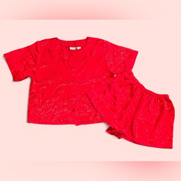 VINTAGE VICTORIAS SECRET GOLD LABEL PAJAMA SET - Picture 1 of 6